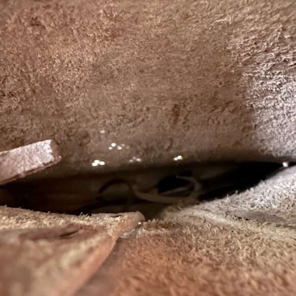 Vintage Brown Leather Shoulder Bag Purse - Picture 9 of 11